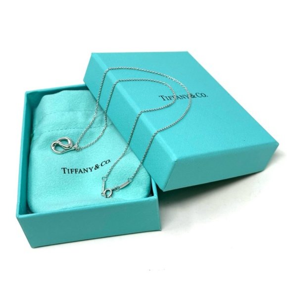 Authentic Tiffany & Co Elsa Peretti Snake Wave Pendant Necklace. - Picture 5 of 10